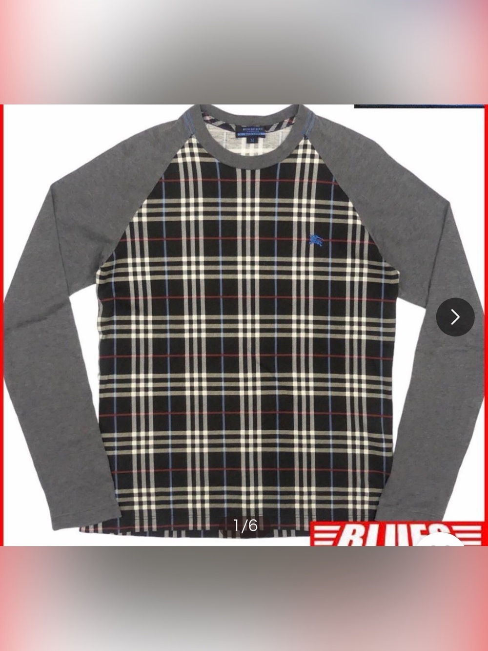Burberry London Blue Label Long-Sleeve Shirt size L unisex